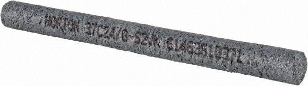 Norton - 24 Grit Silicon Carbide Round Dressing Stick - 6 x 1/2, Very Coarse Grade, Vitrified Bond - Exact Tool & Supply