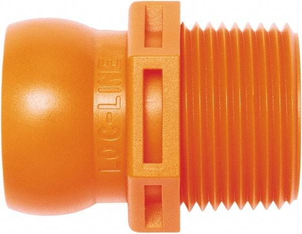 Loc-Line - 3/4" Hose ID, Male to Female Coolant Hose Connector - 3/4" NPT, For Loc-Line Modular Hose Systems - Exact Tool & Supply
