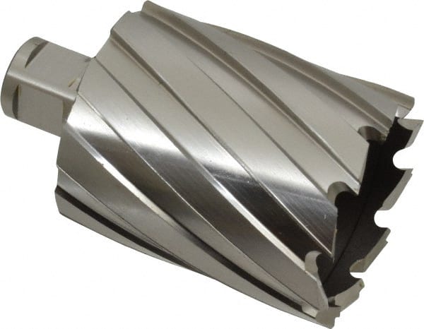 Hougen - 2-1/16" Diam x 2" Deep High Speed Steel Annular Cutter - Exact Tool & Supply