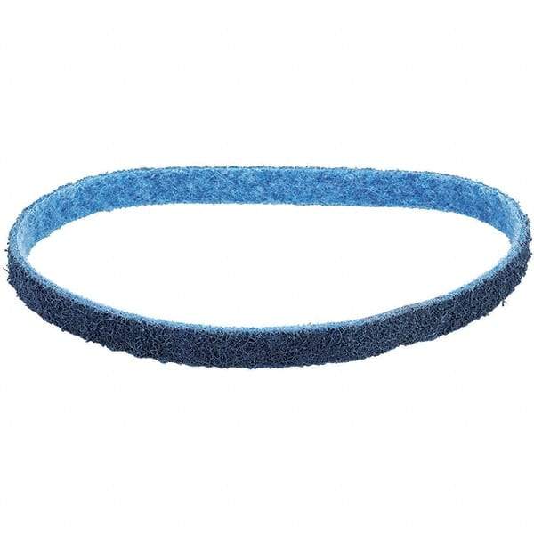 Dynabrade - 1/2" Wide x 24" OAL, Silicon Carbide Abrasive Belt - Silicon Carbide, Very Fine, Nonwoven, Cloth Backing, Wet/Dry - Exact Tool & Supply