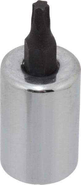 Proto - 3/8" Drive, T20 Torx Bit Socket - 1-23/32" OAL, 5/8" Bit Length - Exact Tool & Supply