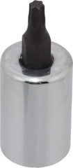 Proto - 3/8" Drive, T20 Torx Bit Socket - 1-23/32" OAL, 5/8" Bit Length - Exact Tool & Supply