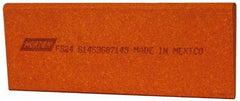 Norton - 4-1/2" Long x 1-3/4" Diam x 1/4" Thick, Aluminum Oxide Sharpening Stone - Round Edge Slip, Fine Grade - Exact Tool & Supply
