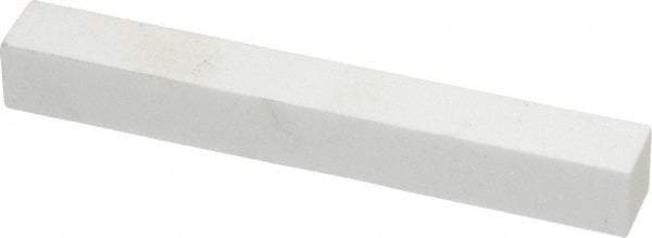 Norton - 220 Grit Aluminum Oxide Square Dressing Stick - 4 x 1/2 x 1/2, Very Fine Grade, Vitrified Bond - Exact Tool & Supply