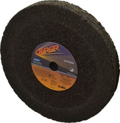 Norton - 8" Diam x 5/8" Hole x 1" Thick, Q Hardness, 16 Grit Surface Grinding Wheel - Zirconia Alumina/Silicon Carbide Blend, Type 1, Very Coarse Grade, 6,000 Max RPM, No Recess - Exact Tool & Supply