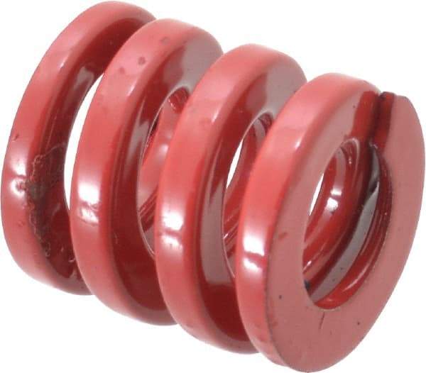 Dayton Lamina - 1" Hole Diam, 1/2" Rod Diam, 1" Free Length, Red Die Spring - 215 Lb Max Deflection, 0.3" Max Deflection, Heavy Duty - Exact Tool & Supply