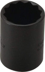 Proto - 7/8", 1/2" Drive, Standard Hand Socket - 12 Points, 1-9/16" OAL, Alloy Steel, Black Finish - Exact Tool & Supply