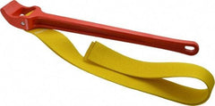 Ridgid - 5" Max Pipe Capacity, 29-1/4" Long, Strap Wrench - 5-1/2" Actual OD, 18" Handle Length - Exact Tool & Supply