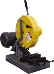 Kalamazoo - 14" Blade Diam, 1" Arbor Hole, Straight Chop & Cutoff Saw - 3,450 RPM, 5 hp, 220/440 Volts, 3 Phase - Exact Tool & Supply