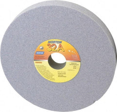Norton - 8" Diam x 1-1/4" Hole x 1" Thick, K Hardness, 60 Grit Surface Grinding Wheel - Aluminum Oxide, Type 1, Medium Grade, 3,600 Max RPM, Vitrified Bond, No Recess - Exact Tool & Supply