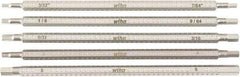 Wiha - 5 Piece Hex Drive Bit Set - Ball End Hex Point - Exact Tool & Supply