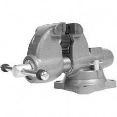 Wilton - Bench & Pipe Combination Vises Jaw Width (Inch): 4-1/2 Jaw Opening Capacity (Inch): 6 - Exact Tool & Supply