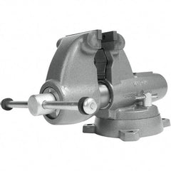 Wilton - Bench & Pipe Combination Vises Jaw Width (Inch): 5 Jaw Opening Capacity (Inch): 7 - Exact Tool & Supply