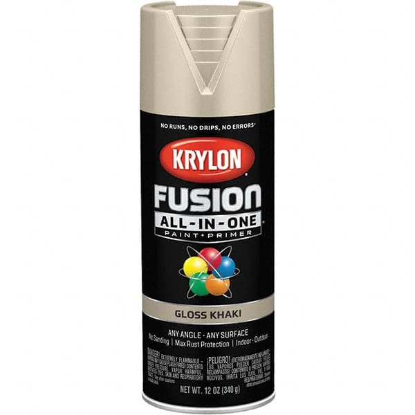 Krylon - Spray Paints Type: Acrylic Enamel Spray Paint Color: Khaki - Exact Tool & Supply