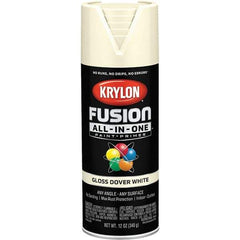 Krylon - Spray Paints Type: Acrylic Enamel Spray Paint Color: Dover White - Exact Tool & Supply