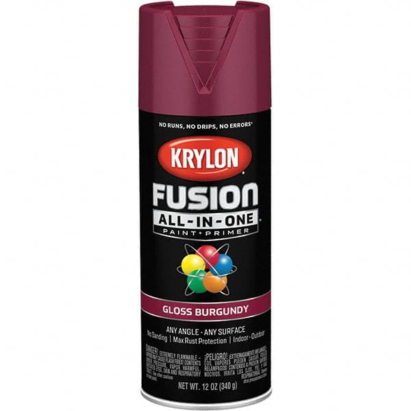 Krylon - Spray Paints Type: Acrylic Enamel Spray Paint Color: Burgundy - Exact Tool & Supply