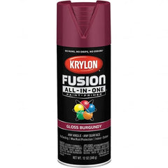 Krylon - Spray Paints Type: Acrylic Enamel Spray Paint Color: Burgundy - Exact Tool & Supply