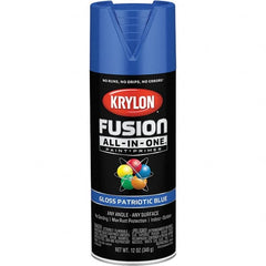 Krylon - Spray Paints Type: Acrylic Enamel Spray Paint Color: Patriotic Blue - Exact Tool & Supply