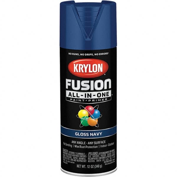 Krylon - Spray Paints Type: Acrylic Enamel Spray Paint Color: Navy - Exact Tool & Supply