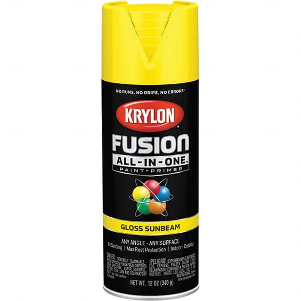 Krylon - Spray Paints Type: Acrylic Enamel Spray Paint Color: Sunbeam - Exact Tool & Supply