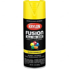 Krylon - Spray Paints Type: Acrylic Enamel Spray Paint Color: Sunbeam - Exact Tool & Supply