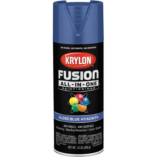 Krylon - Spray Paints Type: Acrylic Enamel Spray Paint Color: Blue Hyacinth - Exact Tool & Supply