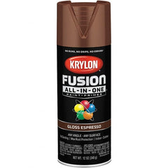 Krylon - Spray Paints Type: Acrylic Enamel Spray Paint Color: Espresso - Exact Tool & Supply