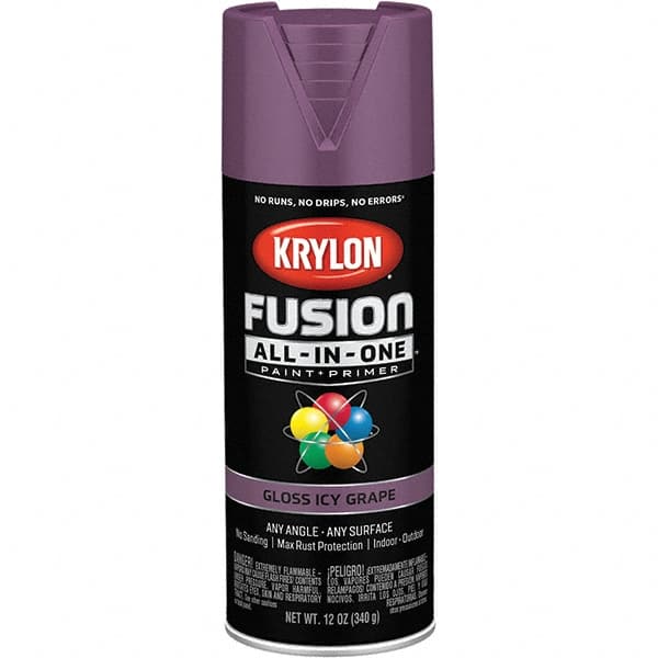 Krylon - Spray Paints Type: Acrylic Enamel Spray Paint Color: Icy Grape - Exact Tool & Supply