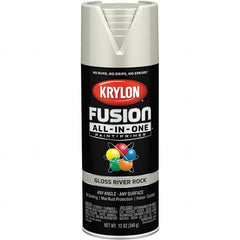 Krylon - Spray Paints Type: Acrylic Enamel Spray Paint Color: River Rock - Exact Tool & Supply