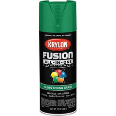 Krylon - Spray Paints Type: Acrylic Enamel Spray Paint Color: Spring Grass - Exact Tool & Supply