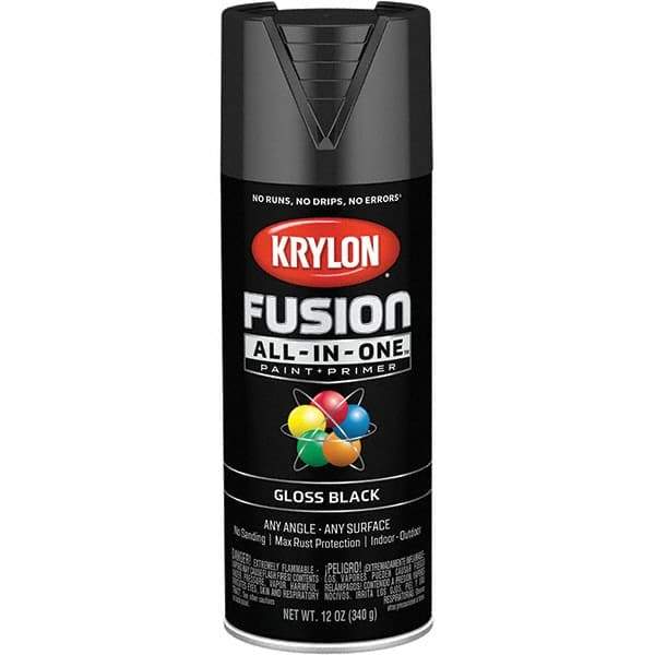 Krylon - Spray Paints Type: Acrylic Enamel Spray Paint Color: Black - Exact Tool & Supply