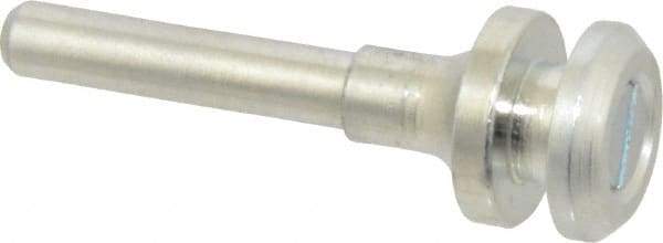 Value Collection - 3/8" Hole, Wheel Mandrel - 2-1/8" OAL, 3/8" Max Wheel Width, 1/4" Shank Diam - Exact Tool & Supply
