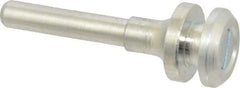 Value Collection - 3/8" Hole, Wheel Mandrel - 2-1/8" OAL, 3/8" Max Wheel Width, 1/4" Shank Diam - Exact Tool & Supply