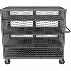 Durham - 2,000 Lb Capacity 4-Shelf Security Mesh Truck - Exact Tool & Supply