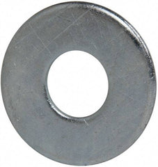 Value Collection - 3/4" Screw, Grade 2 Steel USS Flat Washer - 0.805" ID x 2.03" OD, 0.177" Thick, Zinc-Plated Finish - Exact Tool & Supply