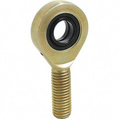 Tritan - 63/64" ID, 3.7008" Max OD, 18,659 Lb Max Static Cap, Male Spherical Rod End - M24 x 2.0 RH, 0.7874" Shank Diam, 2.0866" Shank Length, Zinc Plated Carbon Steel with 52100/MoS2 Coated Raceway - Exact Tool & Supply