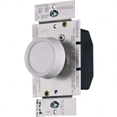 Hubbell Wiring Device-Kellems - 1 Pole, 120 VAC, 5 Amp, Residential Grade Rotary Dimmer Switch - Exact Tool & Supply