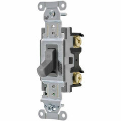 Hubbell Wiring Device-Kellems - Toggle Switches Switch Type: Medium Duty Switch Sequence: Off-On - Exact Tool & Supply