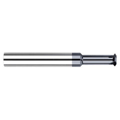 0.0440″ Cutter Diameter × 0.1250″ (1/8″) Reach Carbide Single Form #0 Thread Milling Cutter for Hardened Steels, 3 Flutes, AlTiN Nano Coated - Exact Tool & Supply