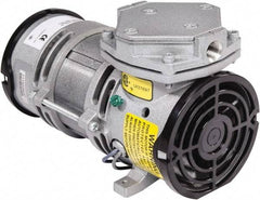 Gast - Diaphragm-Type Vacuum Pumps Horsepower: 1/8 Cubic Feet per Minute: 0.70 - Exact Tool & Supply