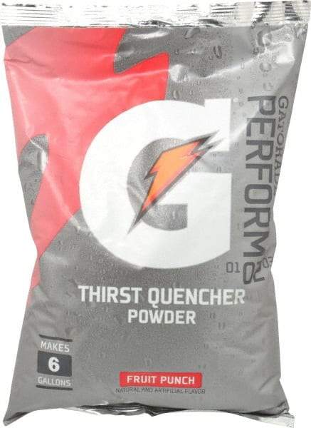 Gatorade - 51 oz Pack Fruit Punch Activity Drink - Powdered, Yields 6 Gal - Exact Tool & Supply