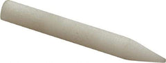 Norton - 1" Long x 1/8" Wide Novaculite Sharpening Stone - Point, Extra Fine Grade - Exact Tool & Supply