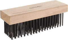 Anderson - 6 Rows x 19 Columns Steel Scratch Brush - 7-1/2" OAL - Exact Tool & Supply