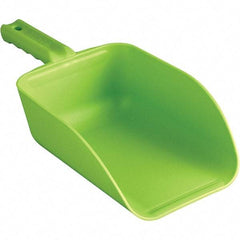 Remco - 82 oz Lime Polypropylene Flat Bottom Scoop - 5.9" Wide x 3.3" Deep Bowl, 4-1/2" Handle Length, 15.1" OAL - Exact Tool & Supply