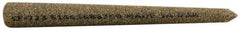 Norton - 3" Long x 5/16" Diam x 5/16" Thick, Aluminum Oxide Sharpening Stone - Round Pointed, Coarse Grade - Exact Tool & Supply