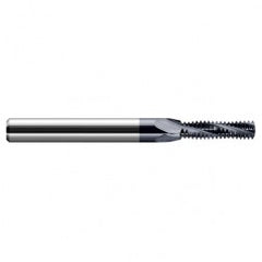 ‎0.1950″ Cutter Diameter × 0.7500″ (3/4″) Length of Cut Carbide Multi-Form 1/4″-20 Thread Milling Cutter, 3 Flutes, AlTiN Coated - Exact Tool & Supply