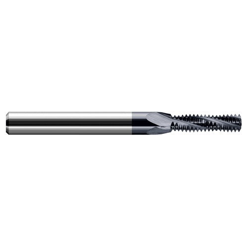 ‎0.1450″ Cutter Diameter × 0.5000″ (1/2″) Length of Cut Carbide Multi-Form #10-24 Thread Milling Cutter, 3 Flutes, AlTiN Coated - Exact Tool & Supply