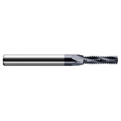 ‎0.0690″ Cutter Diameter × 0.2150″ Length of Cut Carbide Multi-Form #2-56 Thread Milling Cutter, 3 Flutes, AlTiN Coated - Exact Tool & Supply