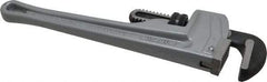 Ridgid - 12" Aluminum Straight Pipe Wrench - 2" Pipe Capacity - Exact Tool & Supply