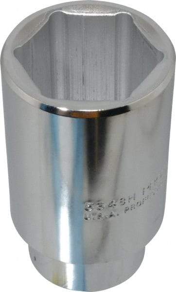 Proto - 1-1/2", 1/2" Drive, Deep Hand Socket - 6 Points, 3-1/2" OAL - Exact Tool & Supply